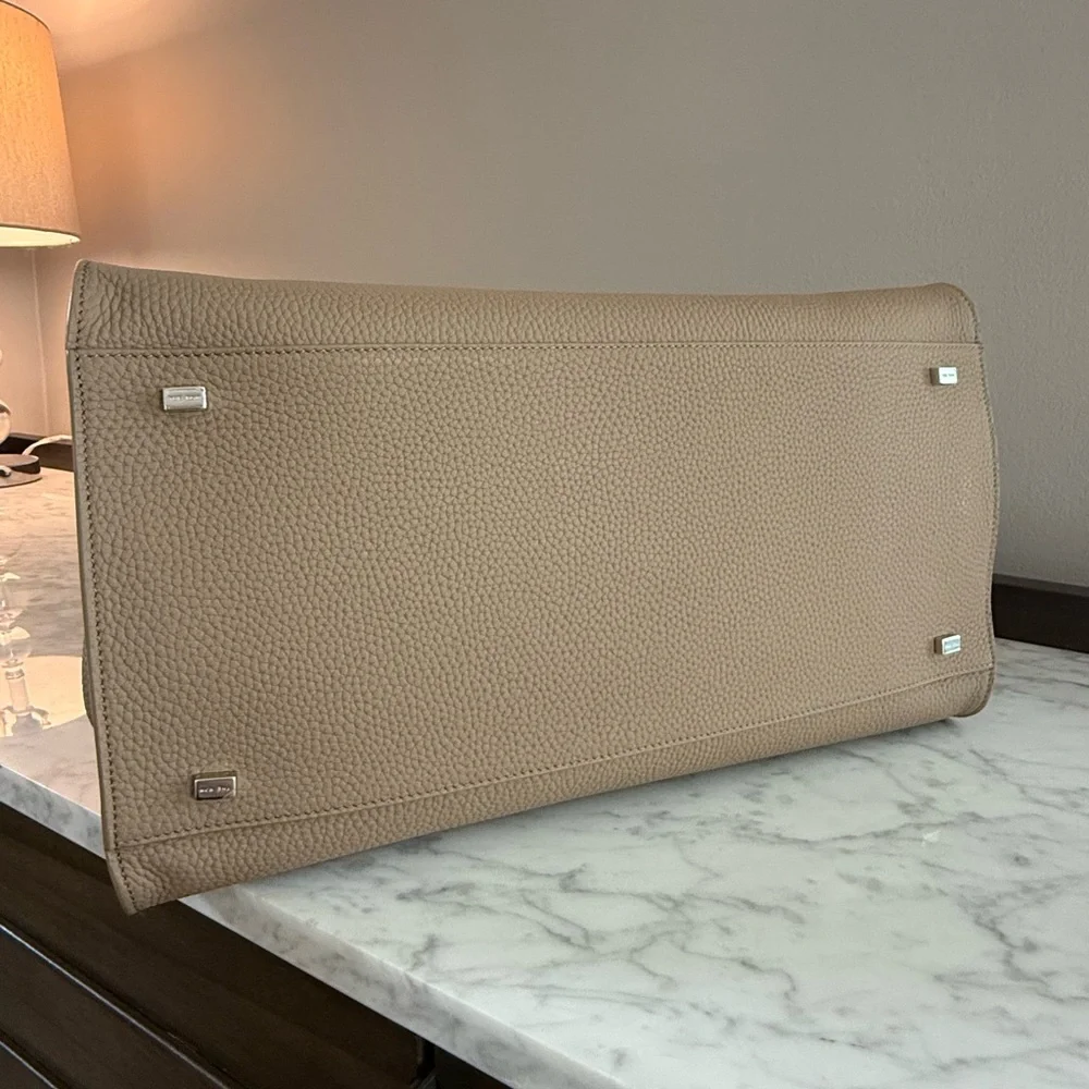 The Row Soft Margaux 15 Bag Dark Taupe - Picture 5 of 7